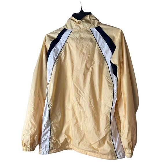 Vintage Wilson Men's Yellow Blue Windbreaker Jacket 90s Full Zip Size XL - Picture 2 of 5